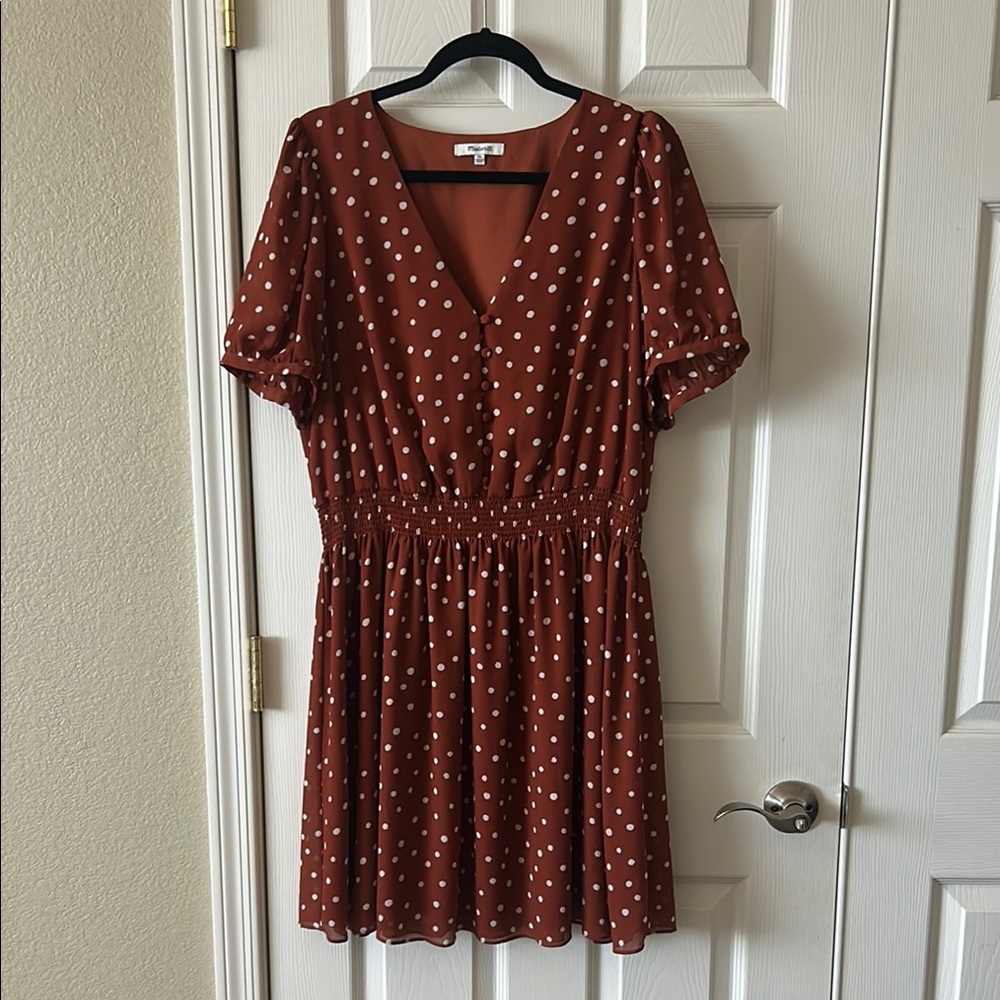 Madewell polka dot dress, size XL